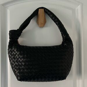 a new day Black Woven Shoulder Bag
